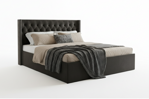 King Size Wooden Bed Dubai Abu Dhabi – Premium 180×200cm Bedroom Furniture UAE