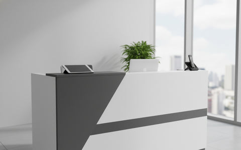 INFINI HOMES Reception Table UAE - Model RCP-140-WT 140x60x105cm Dubai Abu Dhabi Sharjah