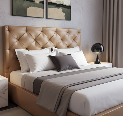 Premium Queen Wooden Bed 160x190cm - Dubai Abu Dhabi Sharjah UAE Delivery