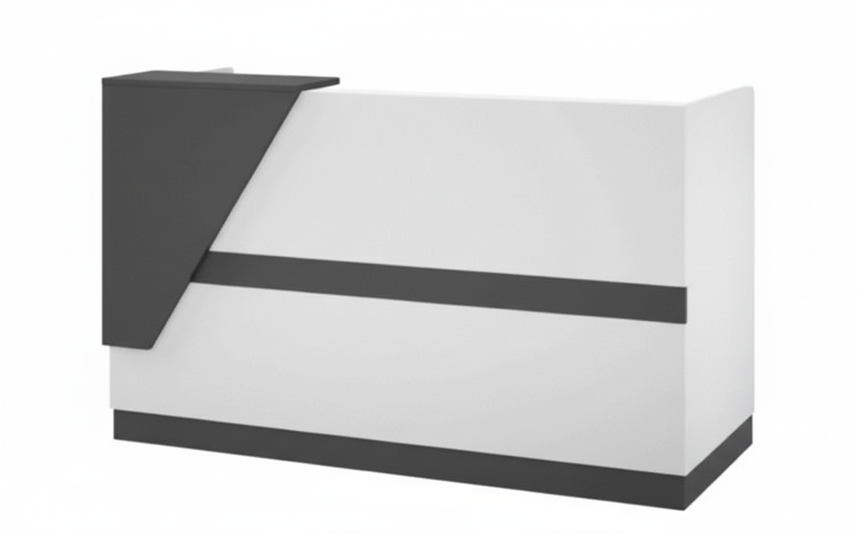 INFINI HOMES Reception Table UAE - Model RCP-140-WT 140x60x105cm Dubai Abu Dhabi Sharjah