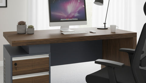 Office Desk with 3 Drawers & Lock 160x70cm - Executive Work Table Dubai UAE