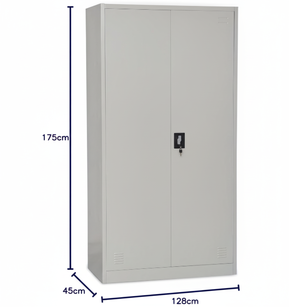 INFINI HOMES Metal Wardrobe Cabinet UAE - Lockable Hinged Doors Clothes Rail Cloakroom Dubai Abu Dhabi Sharjah