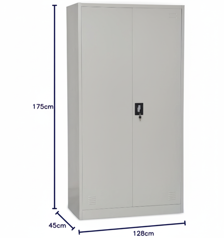 INFINI HOMES Metal Wardrobe Cabinet UAE - Lockable Hinged Doors Clothes Rail Cloakroom Dubai Abu Dhabi Sharjah