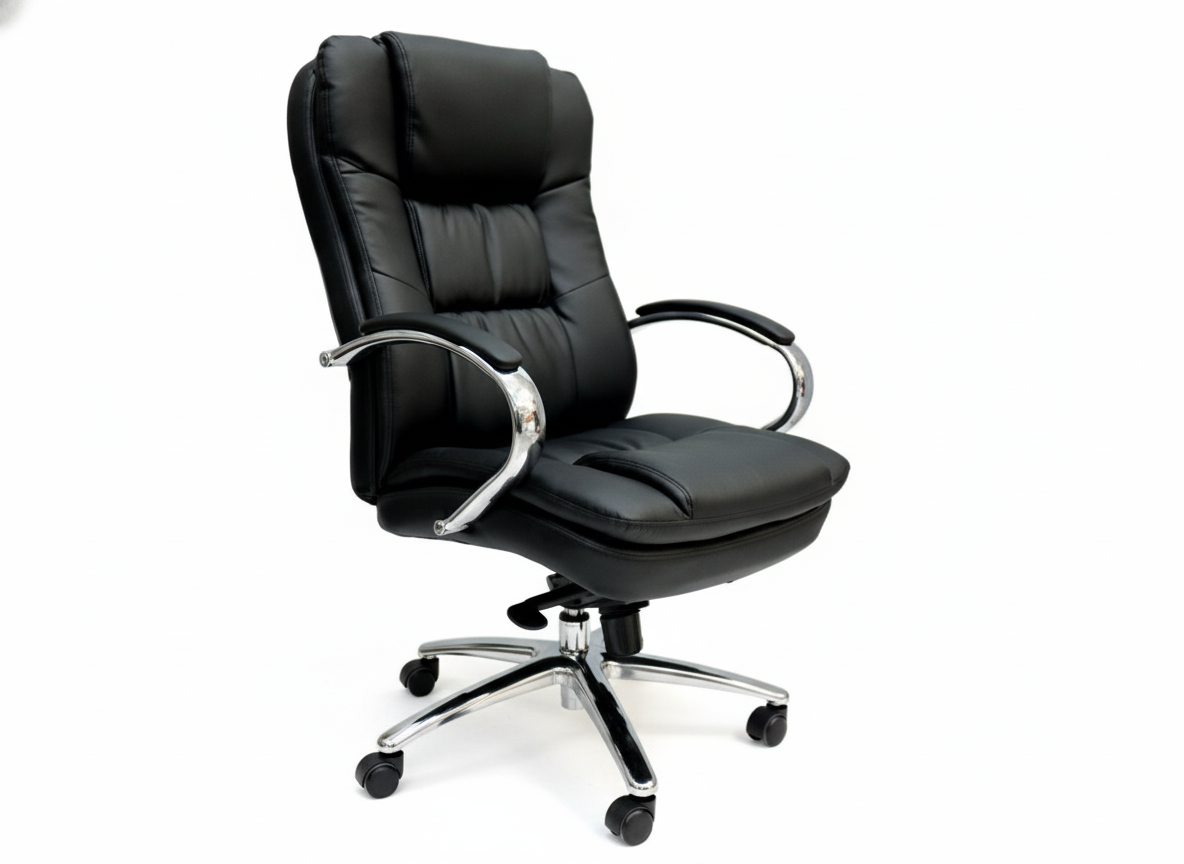 INFINI HOMES Heavy Duty Chair UAE - Model Spanio Height Adjustable Chrome Foot Dubai Abu Dhabi Sharjah