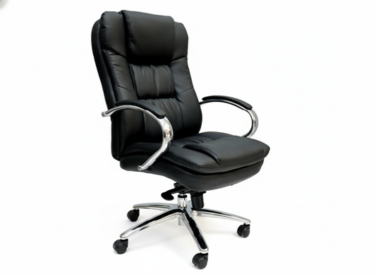 INFINI HOMES Heavy Duty Chair UAE - Model Spanio Height Adjustable Chrome Foot Dubai Abu Dhabi Sharjah