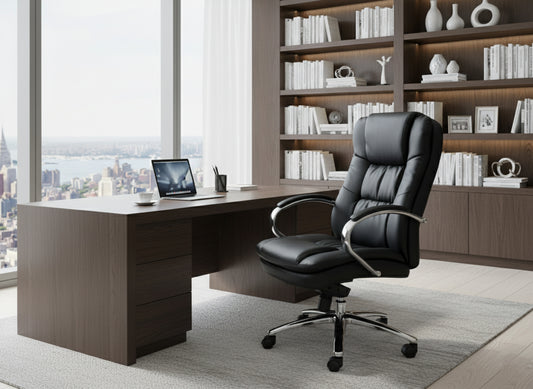 INFINI HOMES Heavy Duty Chair UAE - Model Spanio Height Adjustable Chrome Foot Dubai Abu Dhabi Sharjah