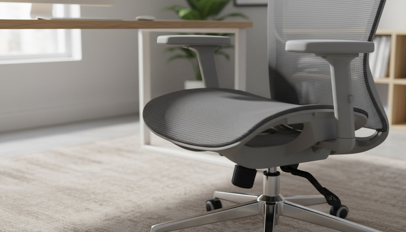 Ergonomic Office Chair UAE | Medium Back Mesh Chair with 2D Armrest | INFINI HOMES
