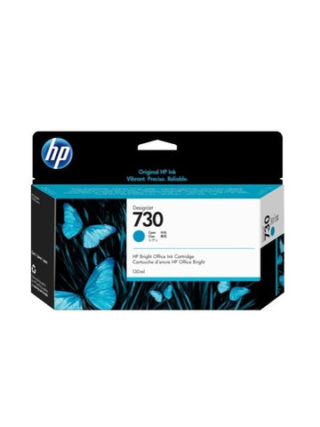HP 730 Cyan 130ml DesignJet Ink Cartridge | Original HP Ink UAE | Dubai Abu Dhabi Sharjah Ajman Fujairah Ras Al Khaimah Umm Al Quwain