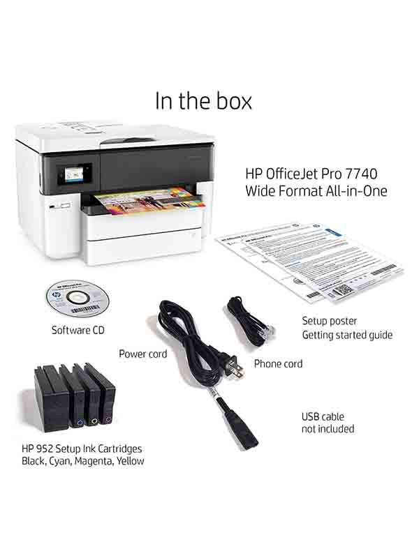 HP OfficeJet Pro 7740 Wide Format All-in-One Printer A3 UAE | G5J38A