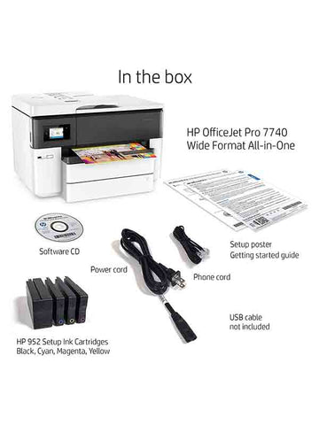 HP OfficeJet Pro 7740 Wide Format All-in-One Printer A3 UAE | G5J38A