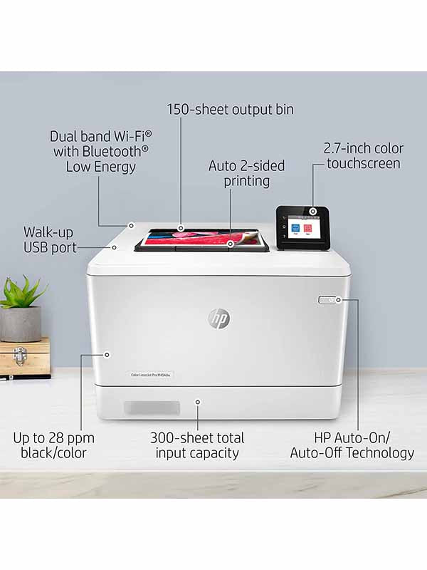 HP Color LaserJet Pro M454dw Wireless Laser Printer W1Y45A UAE | Dubai Abu Dhabi Sharjah Ajman RAK Fujairah UAQ