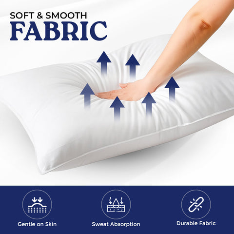 Premium Microfiber Pillow Covers UAE | 50x75cm Set of 2 | Dubai Abu Dhabi Sharjah