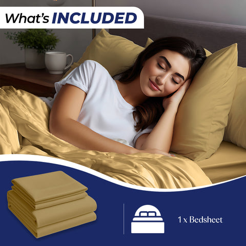 Premium Dyed Bedsheet Brown 160x220cm | UAE Delivery to Dubai, Abu Dhabi & All Emirates | INFINI HOMES