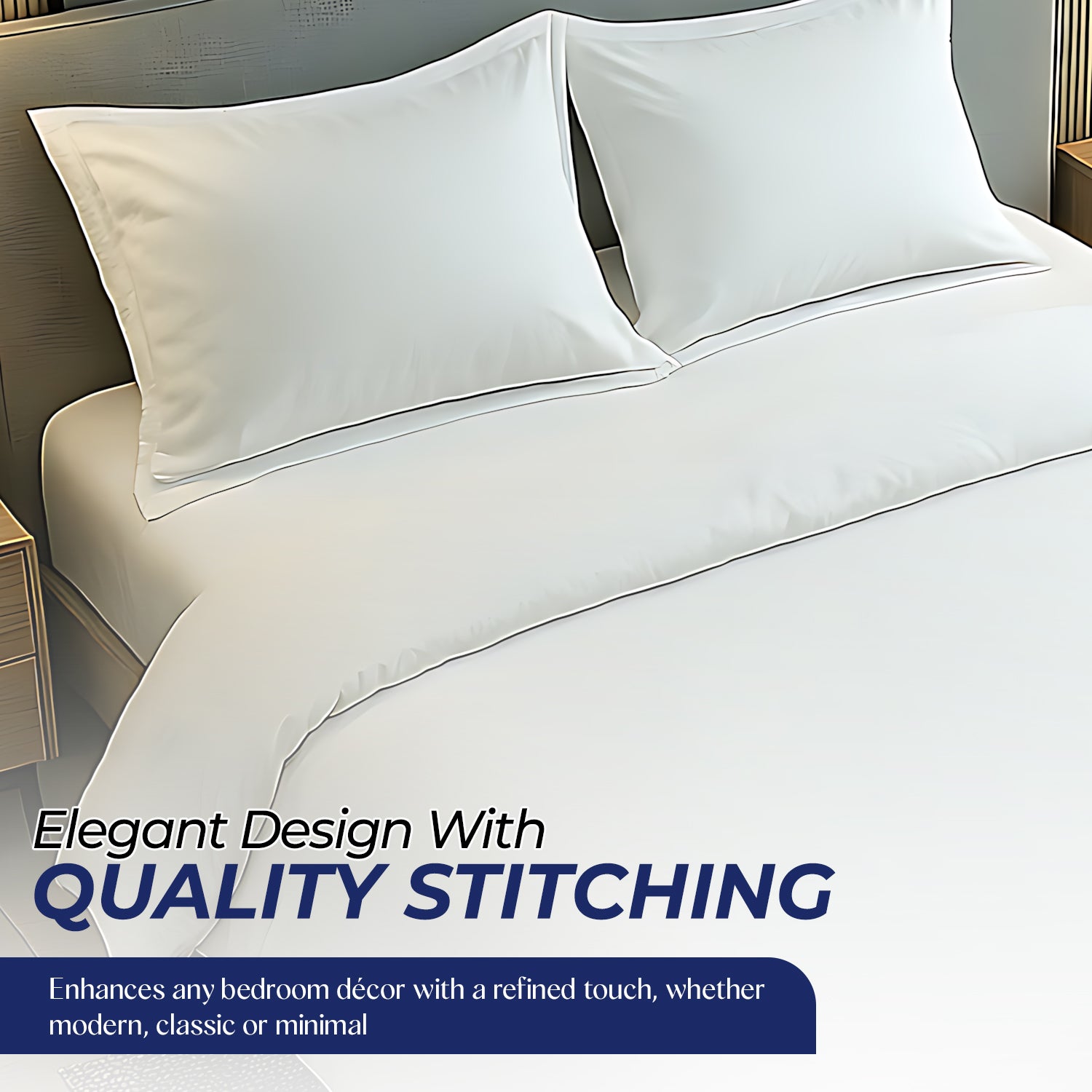 Premium Luxury Bedsheet UAE | White Microfiber 220x240cm | Dubai Abu Dhabi Sharjah Delivery