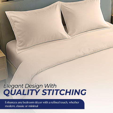 Premium Luxury Dyed Bedsheet UAE | Ivory 160x220cm | Dubai Abu Dhabi Sharjah Delivery