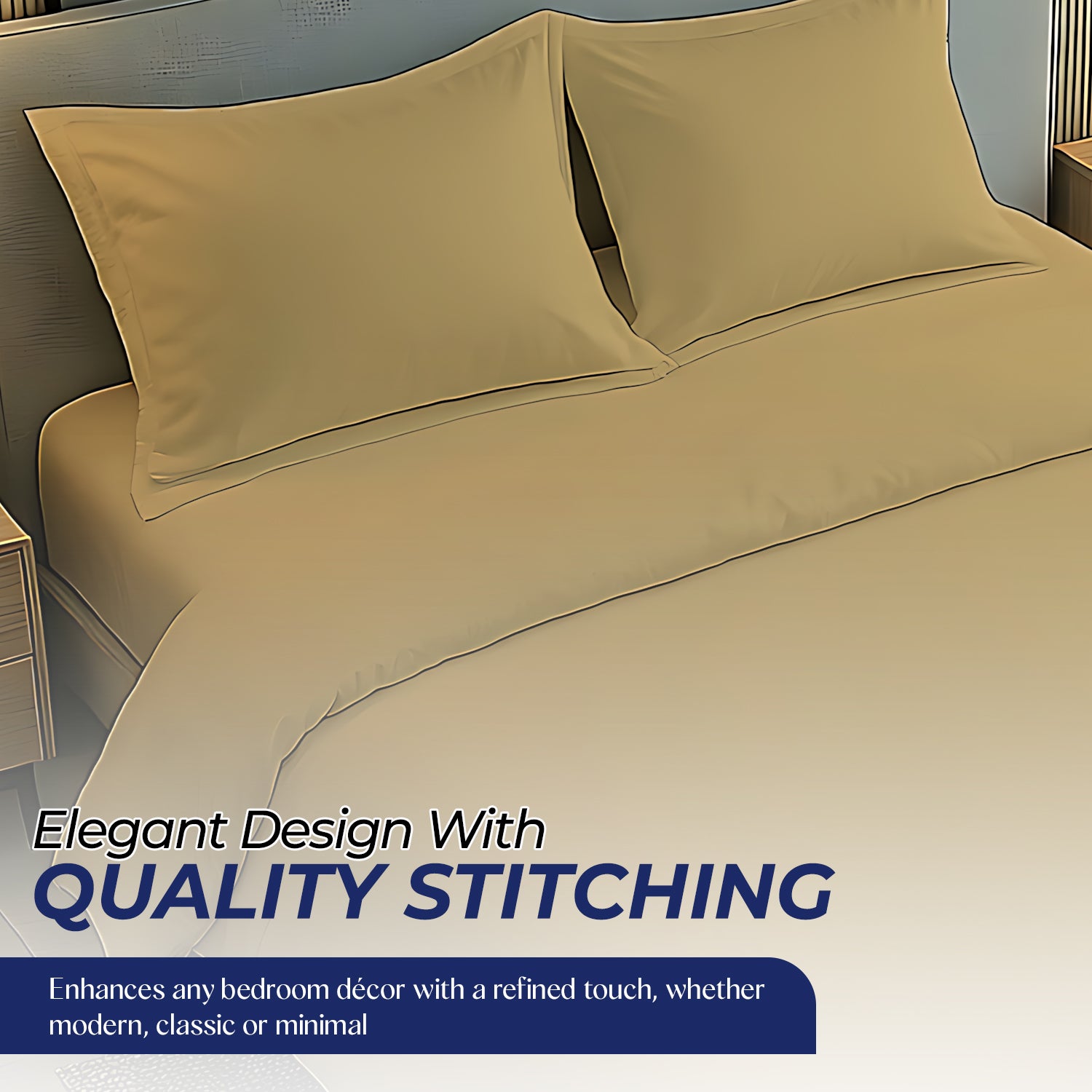 Premium Dyed Bedsheet Brown 160x220cm | UAE Delivery to Dubai, Abu Dhabi & All Emirates | INFINI HOMES