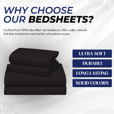 Premium 6-Piece Bedding Set UAE | Black Stripe Duvet Cover Set 240x260cm | Dubai Abu Dhabi Sharjah Delivery