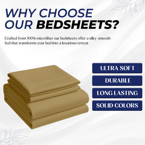 Premium Dyed Bedsheet Brown 160x220cm | UAE Delivery to Dubai, Abu Dhabi & All Emirates | INFINI HOMES