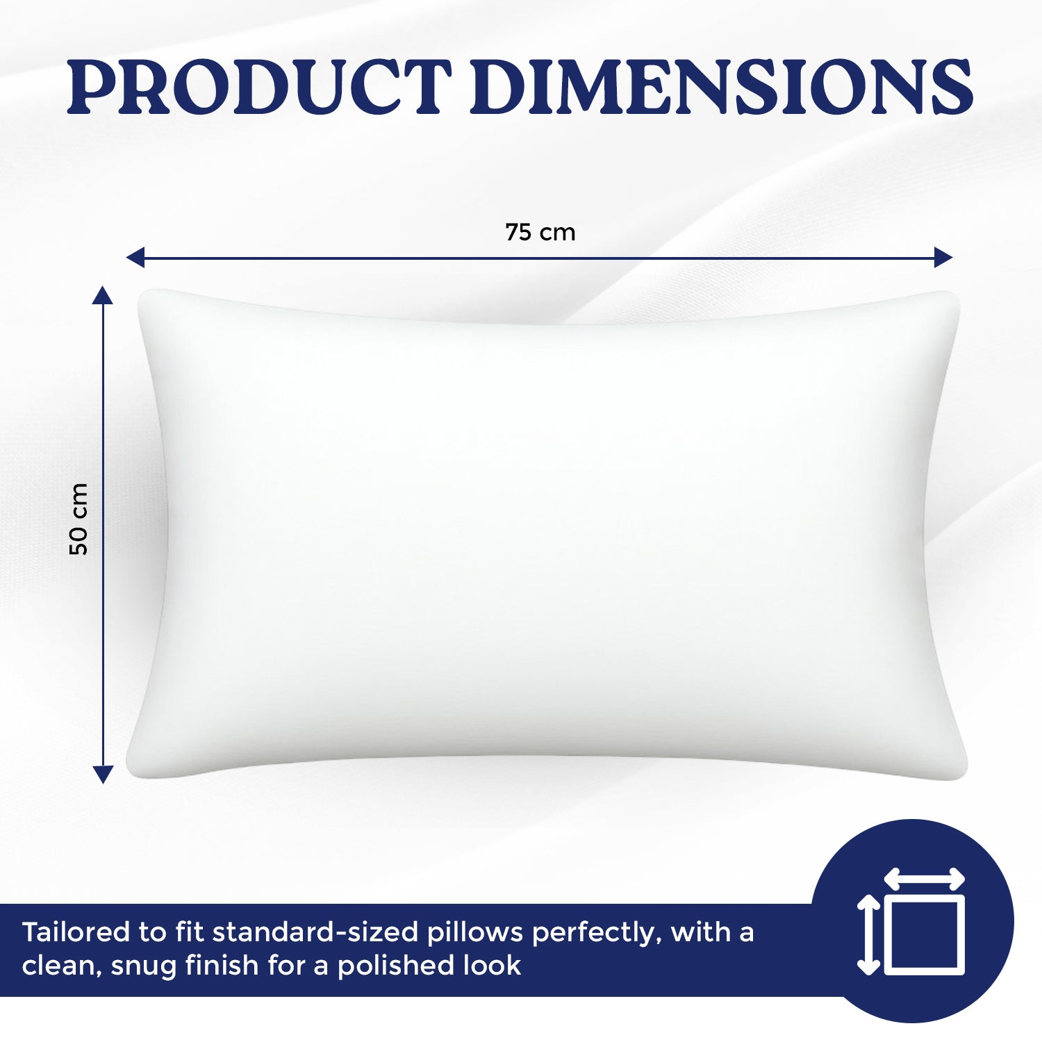Premium Microfiber Pillow Covers UAE | 50x75cm Set of 2 | Dubai Abu Dhabi Sharjah
