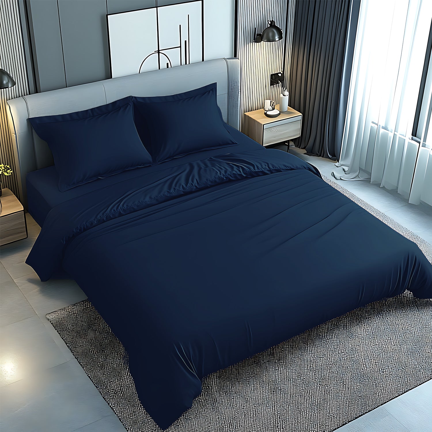 Premium Luxury Bedsheet UAE | Ultra-Soft Microfiber 240x260 | Dubai Abu Dhabi Sharjah Delivery