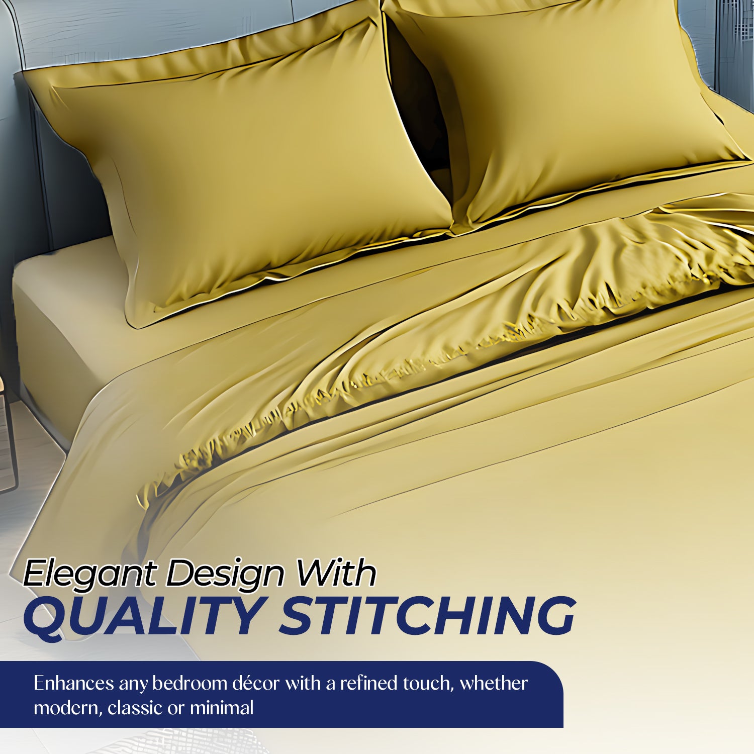 Premium Gold Duvet Cover 160x220cm | UAE Delivery to Dubai, Abu Dhabi & All Emirates