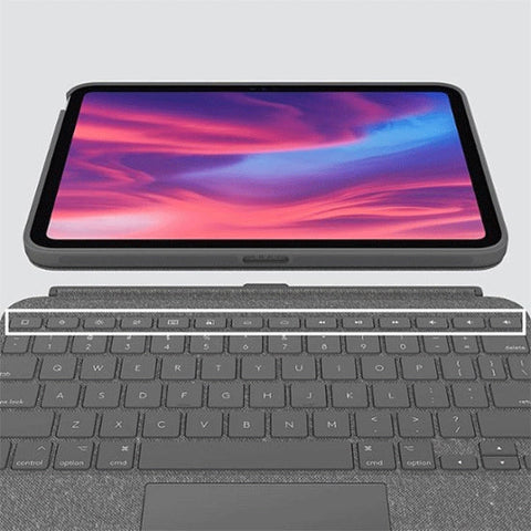 Logitech Combo Touch Keyboard & Trackpad Case for iPad 10th Gen - Oxford Gray | UAE Stock | Dubai, Abu Dhabi & All Emirates Delivery