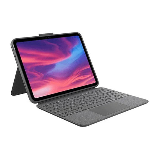 Logitech Combo Touch Keyboard & Trackpad Case for iPad 10th Gen - Oxford Gray | UAE Stock | Dubai, Abu Dhabi & All Emirates Delivery