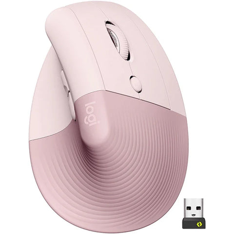 Logitech Lift Vertical Ergonomic Wireless Mouse Graphite - UAE Stock | Dubai, Abu Dhabi & All Emirates Delivery Rose