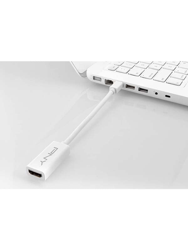 PNY Mini DisplayPort to HDMI Adapter White - UAE Stock | Dubai, Abu Dhabi, Sharjah, Ajman, Fujairah, RAK, UAQ Delivery