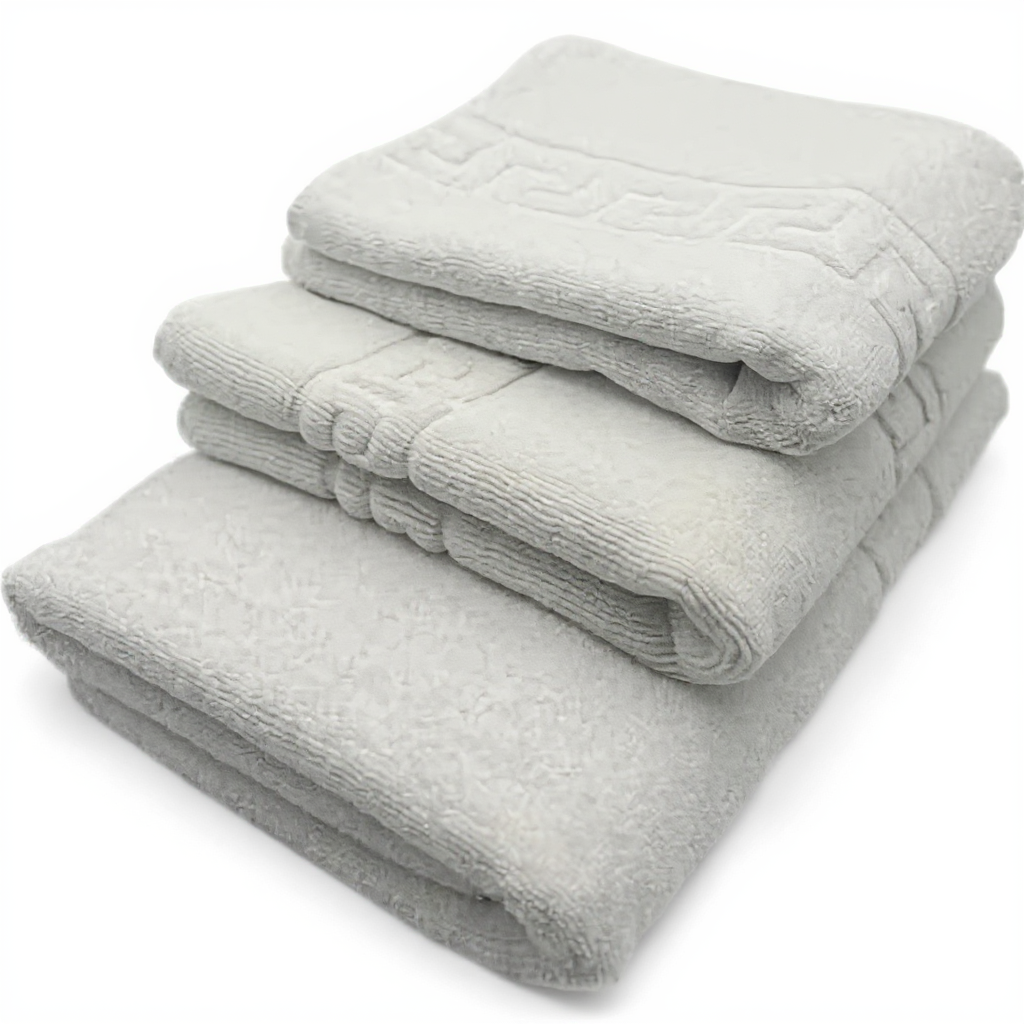 Luxury White Cotton Bath Towels 600 GSM Hotel Quality UAE Premium Bathroom Set Dubai | مناشف حمام قطنية بيضاء فاخرة 600 جرام جودة فندقية الإمارات طقم حمام فاخر دبي