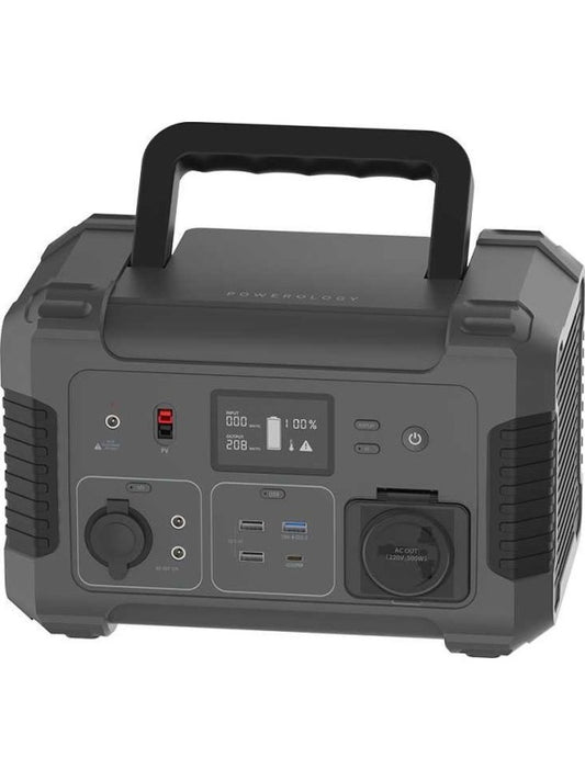 Powerology 140400mAh Power Generator 500W UAE | Pure Sine Wave Portable Power Station Dubai