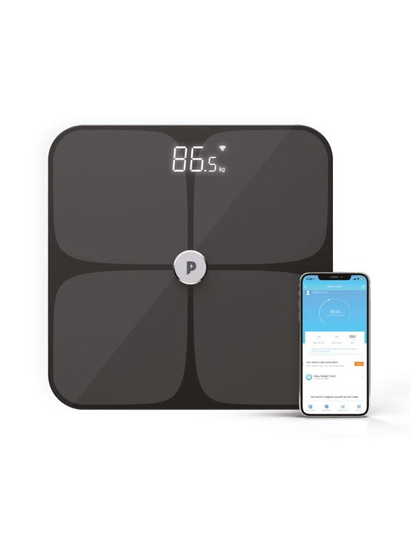 Powerology WiFi Smart Body Scale Black UAE | Track Weight, BMI & Body Composition - Dubai, Abu Dhabi