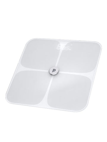 Powerology WiFi Smart Body Scale White - Track Weight, BMI & Body Composition | UAE Delivery