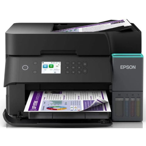 Epson EcoTank L6390 All-in-One Printer printing colour document with ADF – UAE Office Printer