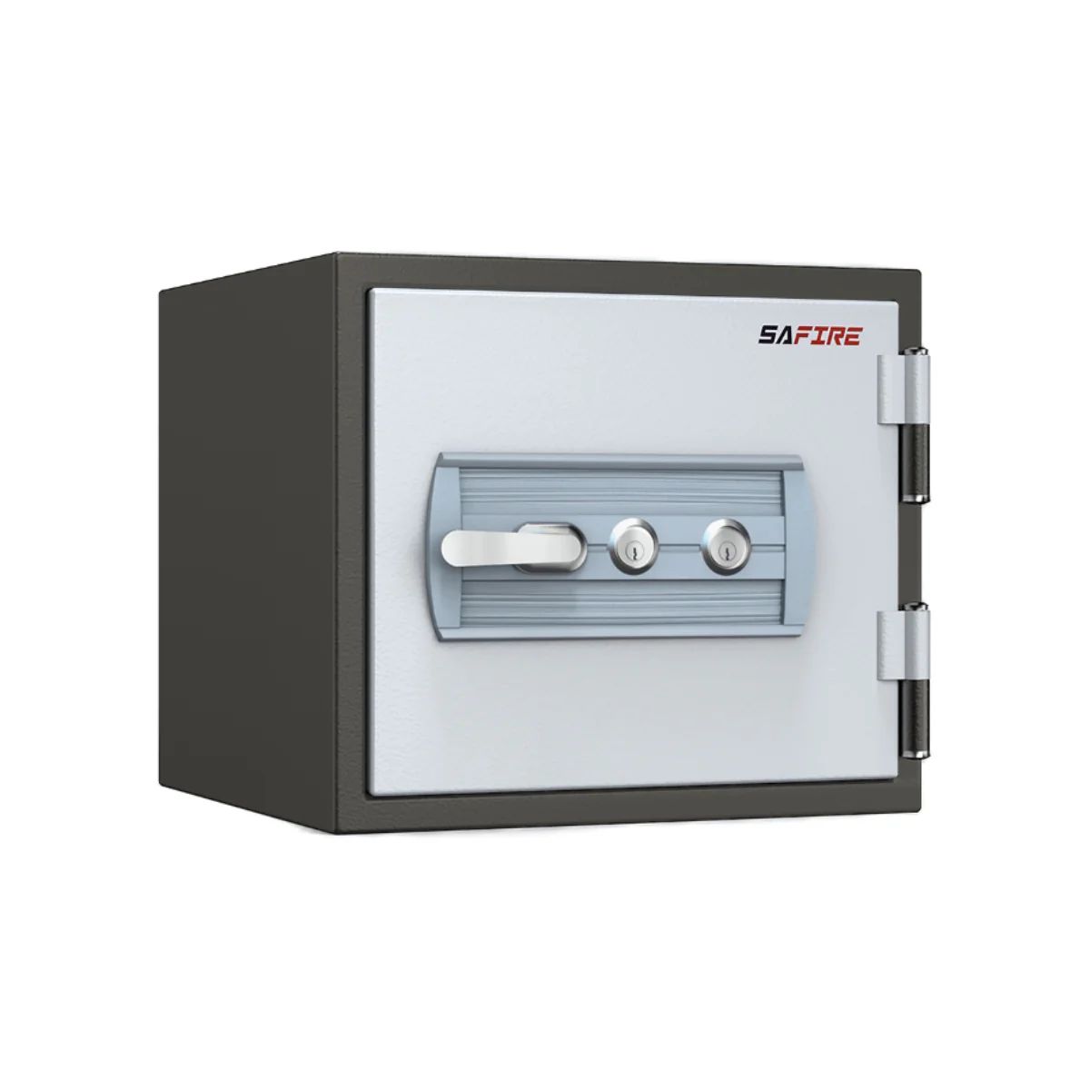 SAFIRE FR20 Fire-Resistant Safe – Grey, Dual Key Lock System