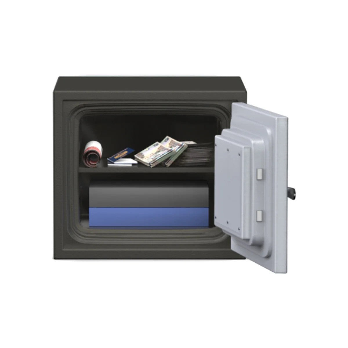 SAFIRE FR20 Fire-Resistant Safe – Grey, Dual Key Lock System