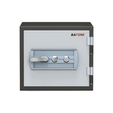 SAFIRE FR20 Fire-Resistant Safe – Grey, Dual Key Lock System