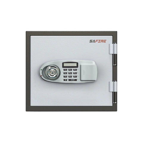SAFIRE FR20 Fire-Resistant Safe – Grey, Dual Locking (Key + Digital)
