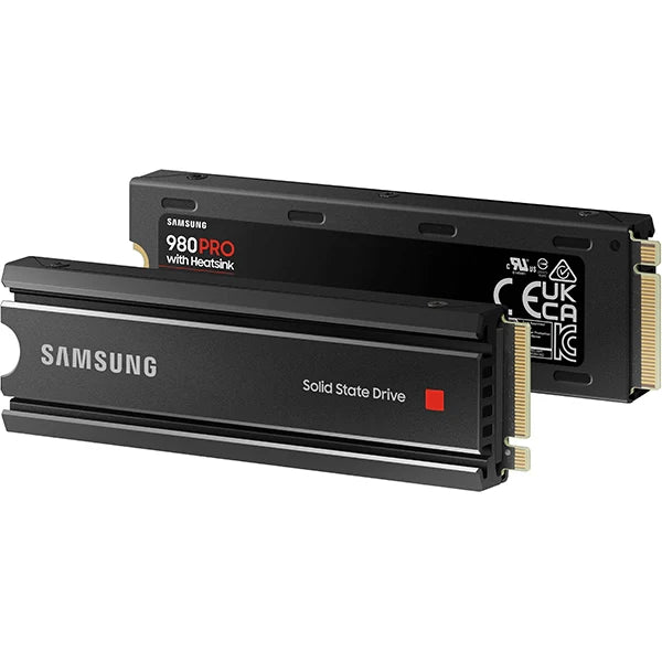 Samsung 980 Pro 1TB NVMe SSD with Heatsink - PCIe Gen 4 M.2 Internal Drive | UAE Stock