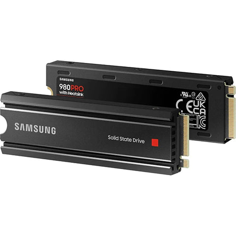 Samsung 980 Pro 1TB NVMe SSD with Heatsink - PCIe Gen 4 M.2 Internal Drive | UAE Stock