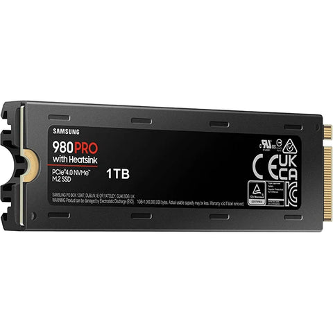 Samsung 980 Pro 1TB NVMe SSD with Heatsink - PCIe Gen 4 M.2 Internal Drive | UAE Stock