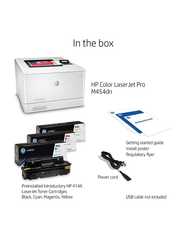 HP Color LaserJet Pro M454dn Printer UAE W1Y44A | Dubai Abu Dhabi Sharjah Ajman RAK Fujairah UAQ