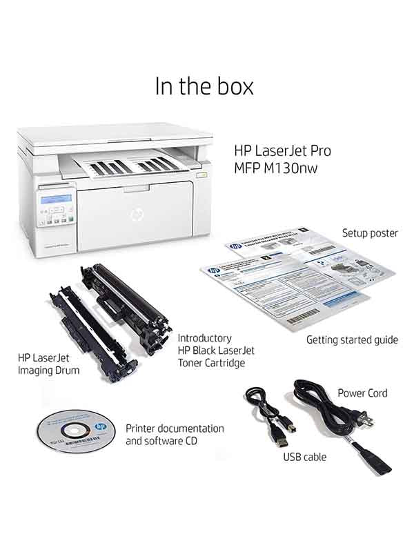 HP LaserJet Pro MFP M130nw Monochrome Printer Scanner Copier G3Q58A UAE | Dubai Abu Dhabi Sharjah Ajman Fujairah RAK UAQ