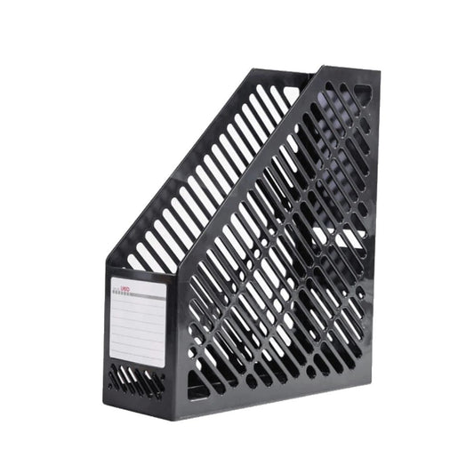 Deli Plastic Magazine Rack Black - Premium Office Organizer UAE | Dubai Abu Dhabi Sharjah