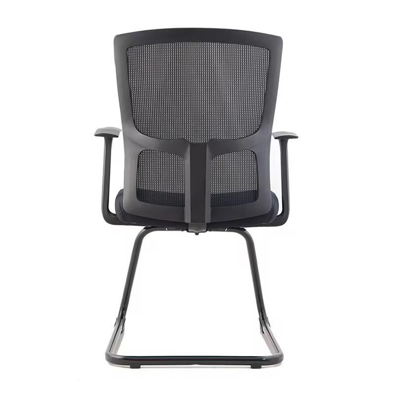 Lotus VC Visitors Chair - Black Office Chair with Armrest | UAE Stock