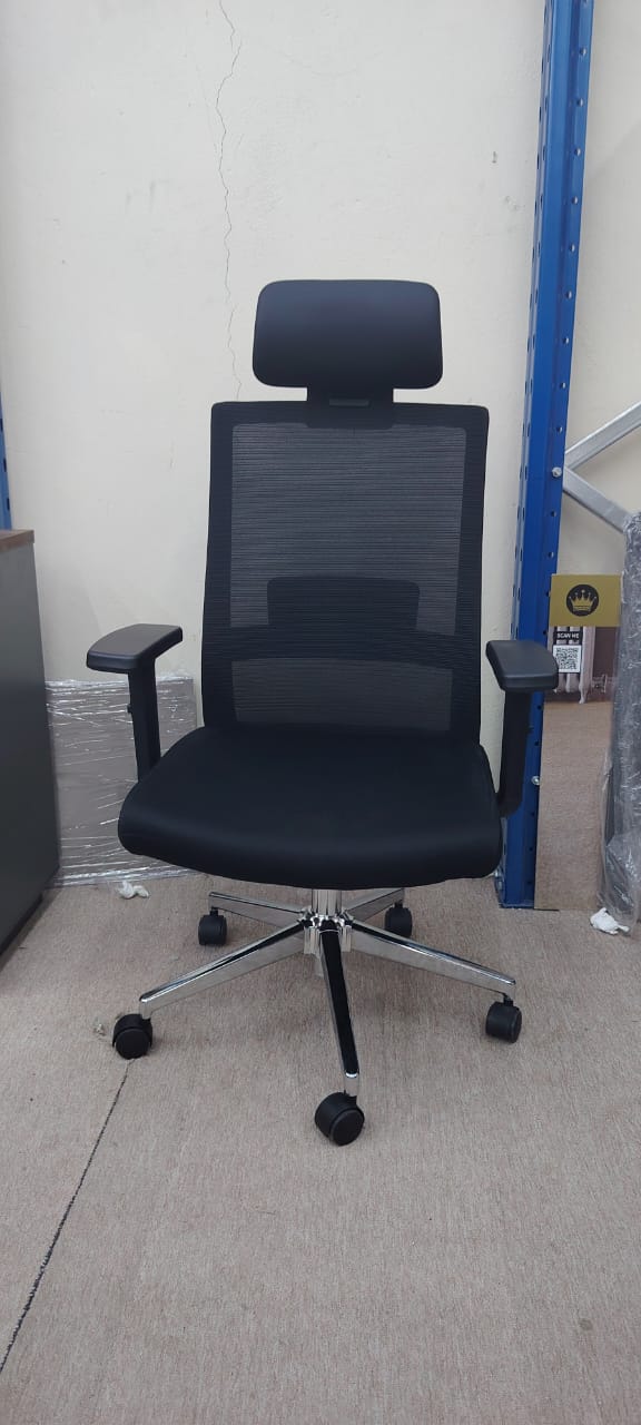 Executive Office Chair with Headrest & Lumbar Support - Model Bruce HB | UAE