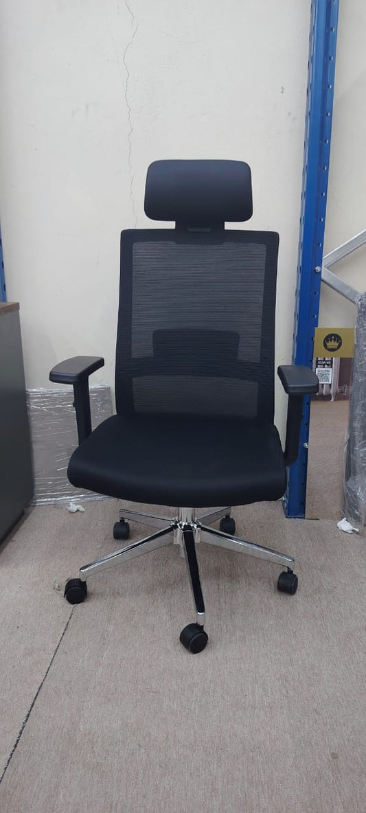 Executive Office Chair with Headrest & Lumbar Support - Model Bruce HB | UAE