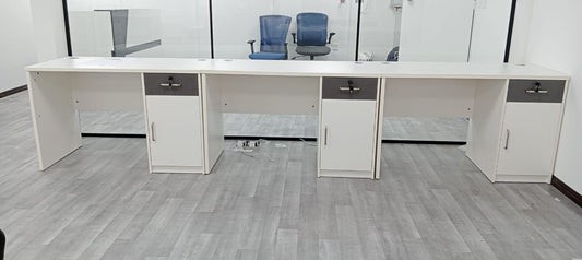 Office Desk 120cm White - Modern Computer Table Dubai UAE | ECO-120WT