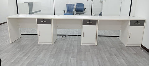 Office Desk 120cm White - Modern Computer Table Dubai UAE | ECO-120WT
