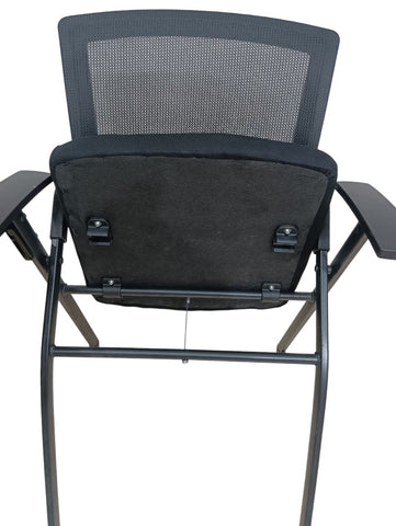 Black Foldable Study & Training Chair | IH-076 | INFINI HOMES UAE